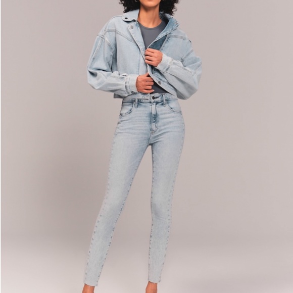 A&F High Rise Super Skinny Ankle Jeans - Picture 4 of 8